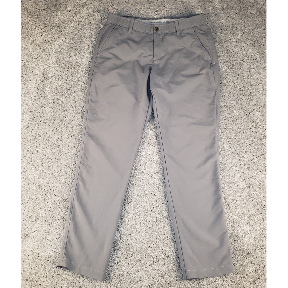Under Armour Golf Pants Mens 34x32 Gray Relaxed Straight Lightweight Performance - Picture 1 of 6